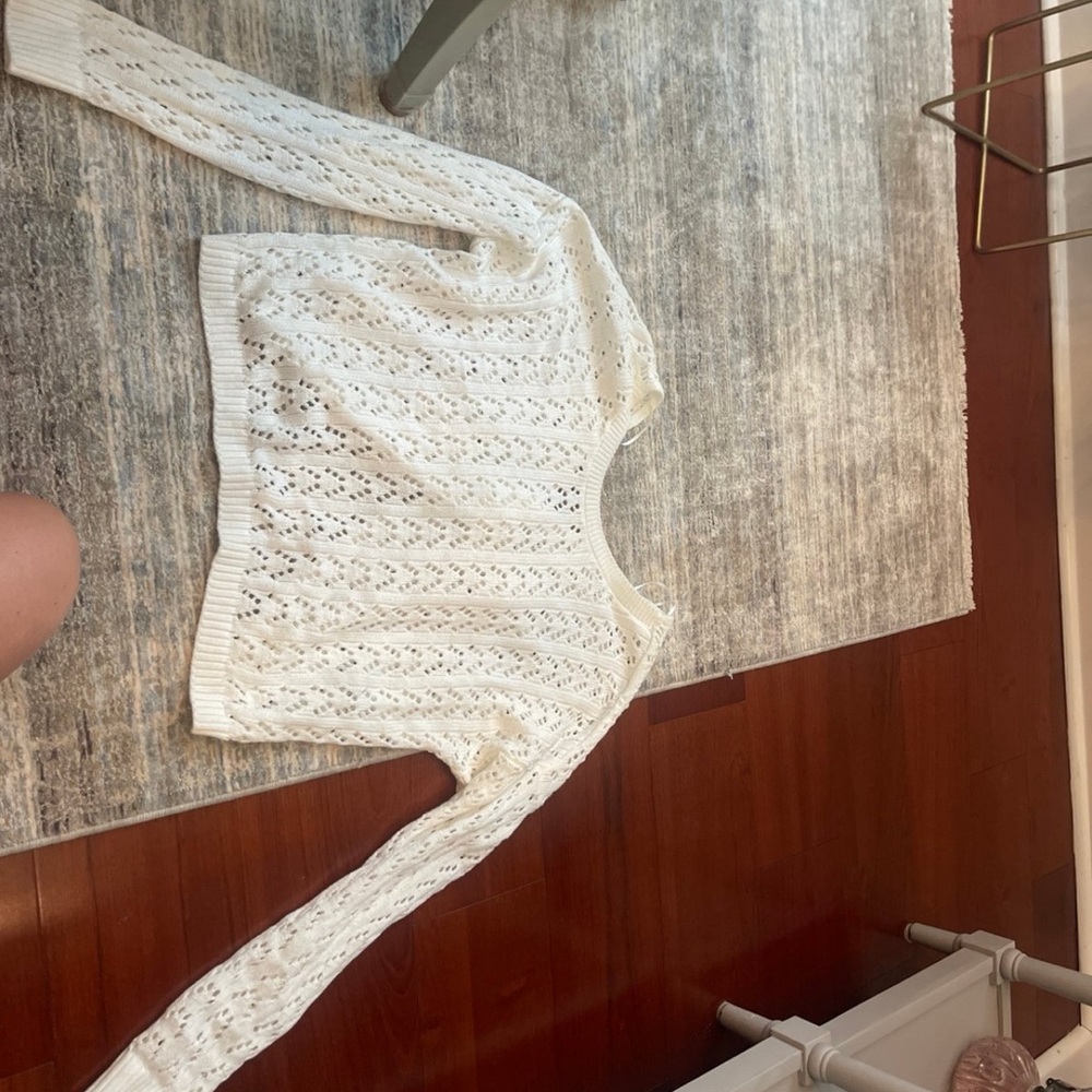 Hollister Ivory Knit Sweater